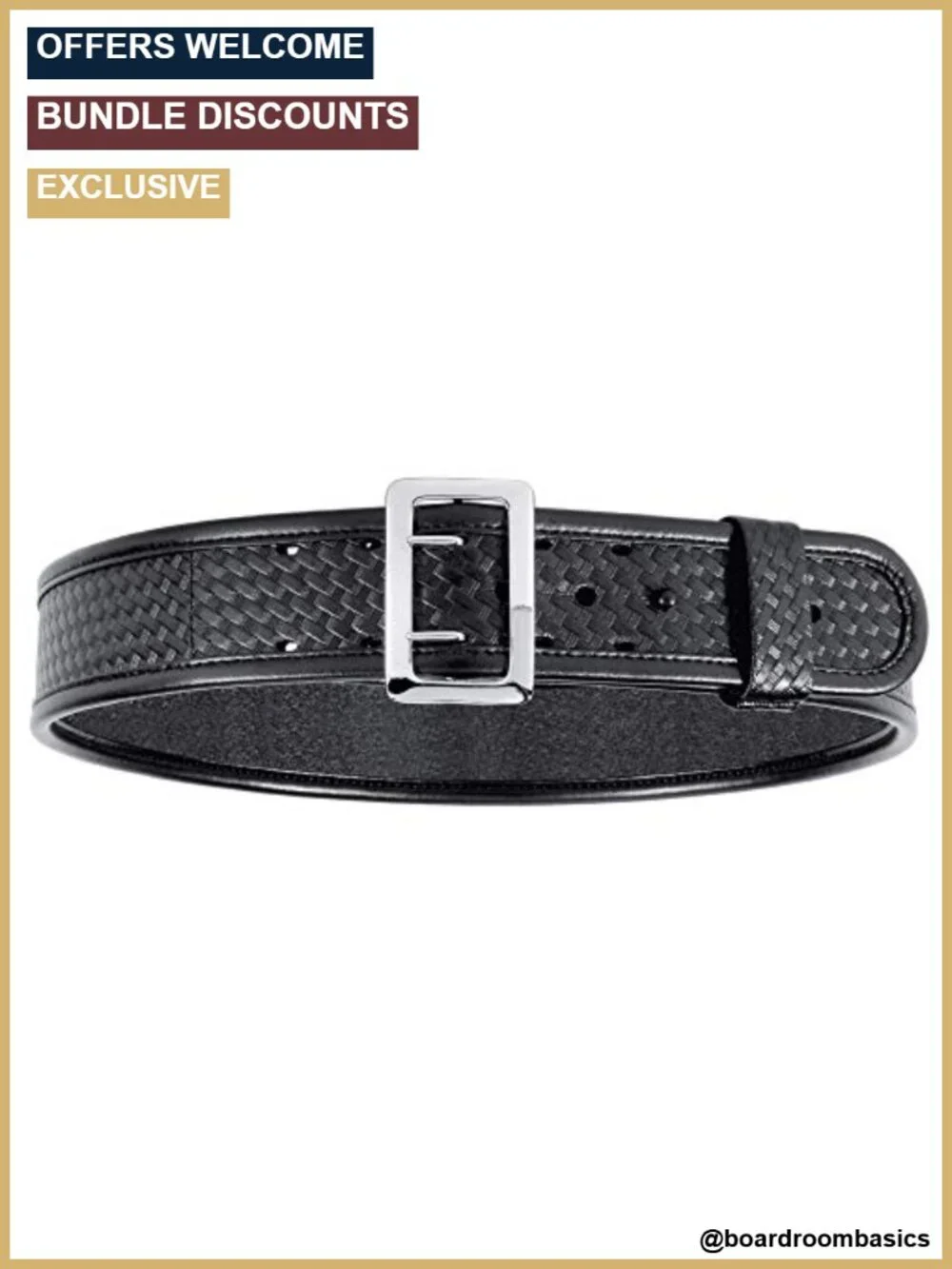 Bianchi Duty Belt Nylon Heavyweight 2.25in Fits Belt Loops
